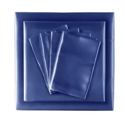 Navy Satin 6-Pc. King Sheet Set-Kirkland's Home New