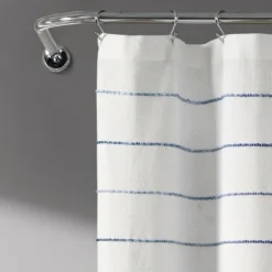 Navy Stripe Ombre Shower Curtain-Kirkland's Home Cheap