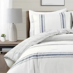 Navy Stripe 3-Pc. King Comforter Set-Kirkland's Home Shop