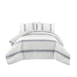 Navy Stripe 3-Pc. King Comforter Set-Kirkland's Home Shop