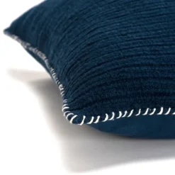 Navy Subtle Striped Oversized Pillow-Kirkland's Home Outlet