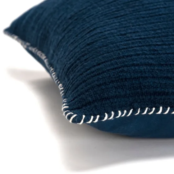 Navy Subtle Striped Oversized Pillow-Kirkland's Home Outlet