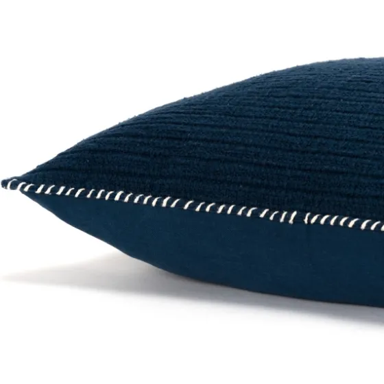Navy Subtle Striped Oversized Pillow-Kirkland's Home Outlet