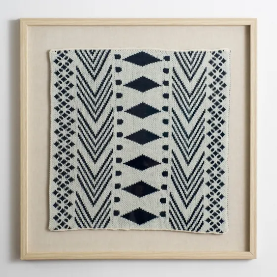 Navy Textile Shadowbox Wall Plaque-Kirkland's Home New