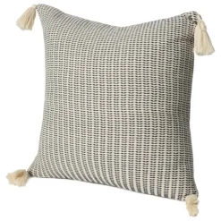Navy Trapeze Organic Cotton Throw Pillow-Kirkland's Home Outlet