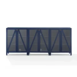 Navy Triangle 6-Door Wood Media Cabinet-Kirkland's Home Hot
