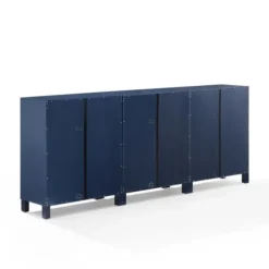 Navy Triangle 6-Door Wood Media Cabinet-Kirkland's Home Hot