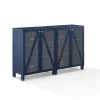 Navy Triangle 4-Door Wood Media Cabinet-Kirkland's Home Best