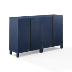 Navy Triangle 4-Door Wood Media Cabinet-Kirkland's Home Best