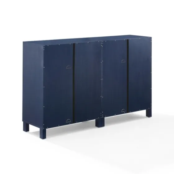 Navy Triangle 4-Door Wood Media Cabinet-Kirkland's Home Best