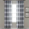 Navy Tucker Stripe Curtain Panel Set, 84 In.-Kirkland's Home Flash Sale