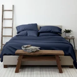 Navy Ultra Soft 6-Pc. Queen Sheet Set-Kirkland's Home Sale