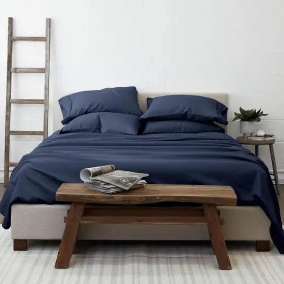 Navy Ultra Soft 6-Pc. Queen Sheet Set-Kirkland's Home Sale