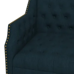 Navy Upholstered Button Tufted Accent Chair-Kirkland's Home Online