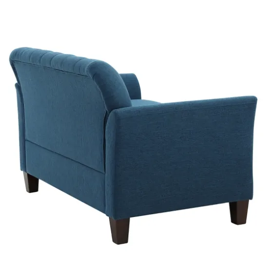 Navy Upholstered Button Tufted Loveseat-Kirkland's Home Hot