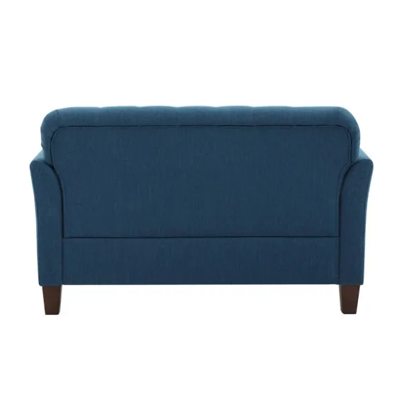 Navy Upholstered Button Tufted Loveseat-Kirkland's Home Hot