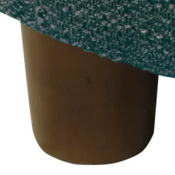 Navy Upholstered Round Storage Ottoman-Kirkland's Home Outlet
