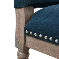 Navy Upholstered Wood Dining Chairs, Set Of 2-Kirkland's Home Flash Sale