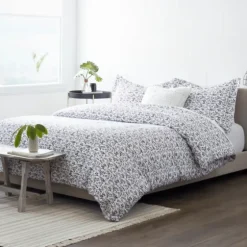 Navy Vines 3-Pc. King Duvet Cover Set-Kirkland's Home Sale