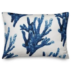 Navy Watercolor Coral Pillow-Kirkland's Home Best