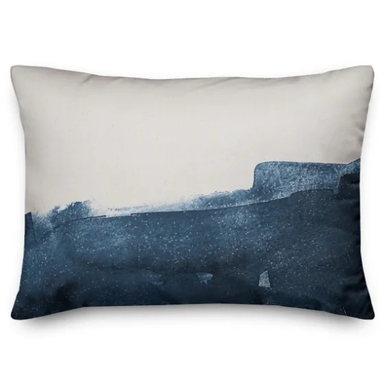 Navy Watercolor Half Accent Pillow-Kirkland's Home New