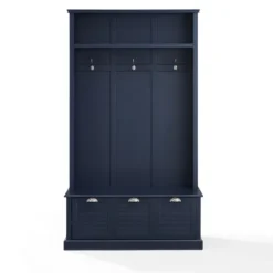 Navy Wood Storage Bench Hall Tree-Kirkland's Home Cheap