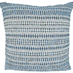 Navy Woven Lines Cotton Pillow, 22 In.-Kirkland's Home Cheap