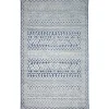 Navy Zig-Zag Ezra Indoor/Outdoor Area Rug, 7X9-Kirkland's Home Fashion