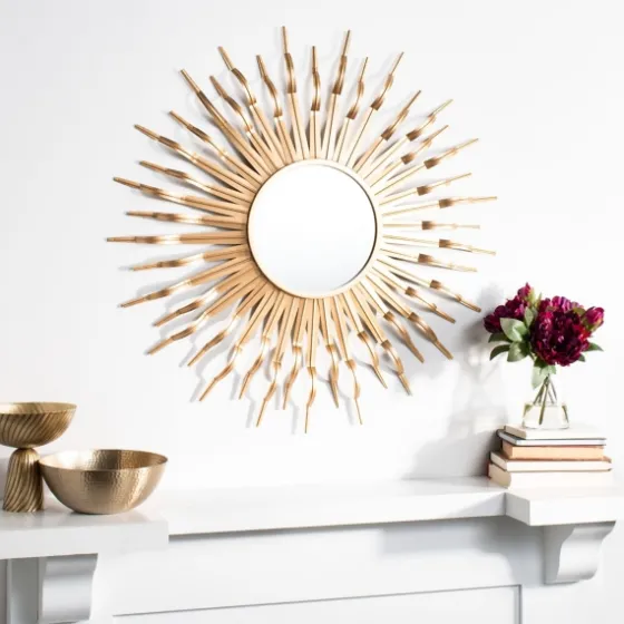 Naya Golden Sunburst Wall Mirror-Kirkland's Home Best