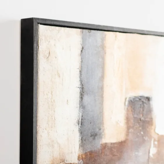 Neutral Abstract Hand Painted Framed Canvas Art-Kirkland's Home Fashion