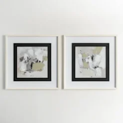 Neutral Abstract Matted Ii Framed Art Print-Kirkland's Home Sale