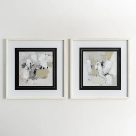 Neutral Abstract Matted Ii Framed Art Print-Kirkland's Home Sale