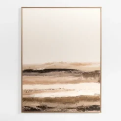 Neutral Brushstrokes Abstract Canvas Art Print-Kirkland's Home Sale
