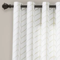 Neutral Chevron 2-Pc. Curtain Panel Set, 84 In.-Kirkland's Home Flash Sale