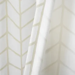 Neutral Chevron 2-Pc. Curtain Panel Set, 84 In.-Kirkland's Home Flash Sale