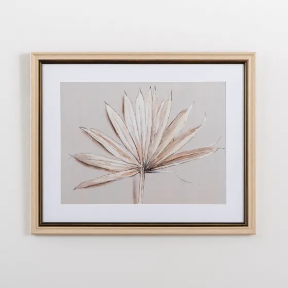 Neutral Dry Palm Leaf Framed Art Print-Kirkland's Home New