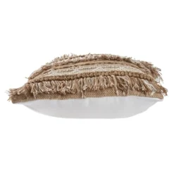Neutral Embroidered Fringe Accent Pillow-Kirkland's Home New
