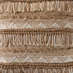 Neutral Embroidered Fringe Accent Pillow-Kirkland's Home New