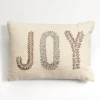 Neutral Embroidered Joy Lumbar Pillow-Kirkland's Home Cheap