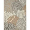 Neutral Floral Burst Outdoor Area Rug, 7X10-Kirkland's Home Shop