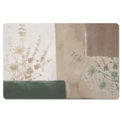 Neutral Floral Colorblock Floor Mat-Kirkland's Home Clearance