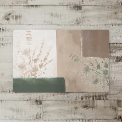 Neutral Floral Colorblock Floor Mat-Kirkland's Home Clearance