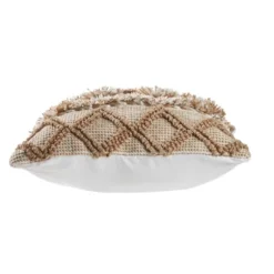 Neutral Geometric Pom Pom Pillow-Kirkland's Home Cheap