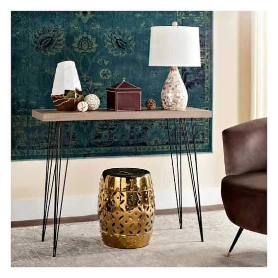 Neutral Hairpin Legs Console Table-Kirkland's Home Fashion