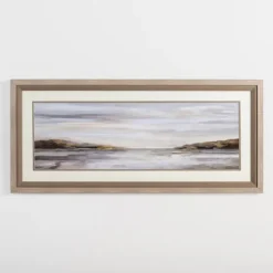 Neutral Horizon Landscape Framed Art Print-Kirkland's Home Flash Sale