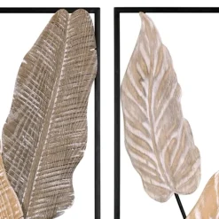 Neutral Leaves Metal Wall Plaques, Set Of 2-Kirkland's Home Flash Sale