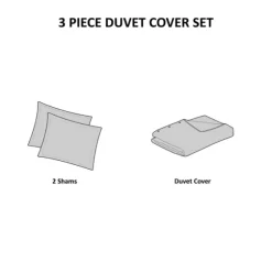 Neutral Oversized 3-Pc. King Duvet Cover Set-Kirkland's Home Cheap