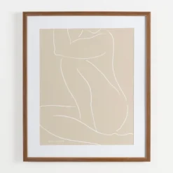 Neutral Sketched Lady Framed Art Print-Kirkland's Home New