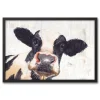 Neutral Staring Cow Framed Canvas Art Print-Kirkland's Home Discount