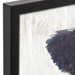 Neutral Staring Cow Framed Canvas Art Print-Kirkland's Home Discount